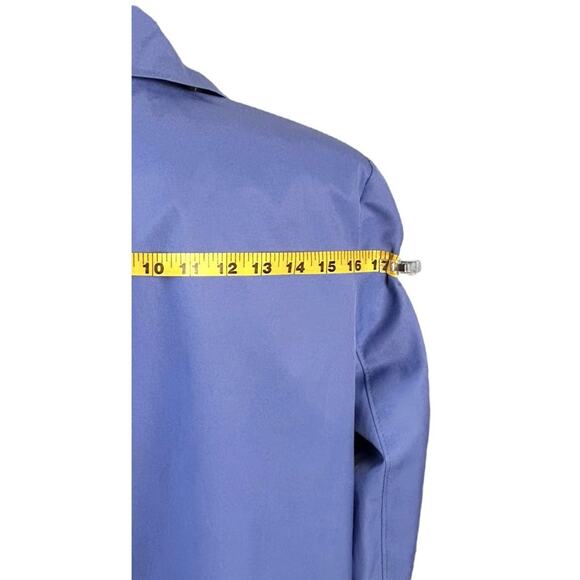 Lauren Ralph Lauren Women Raincoat NWT Size XL Detach Hood French Blue Spring - Picture 12 of 16